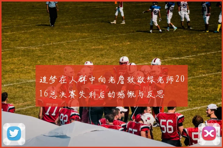 追梦在人群中向老詹致敬绿老师2016总决赛失利后的感慨与反思